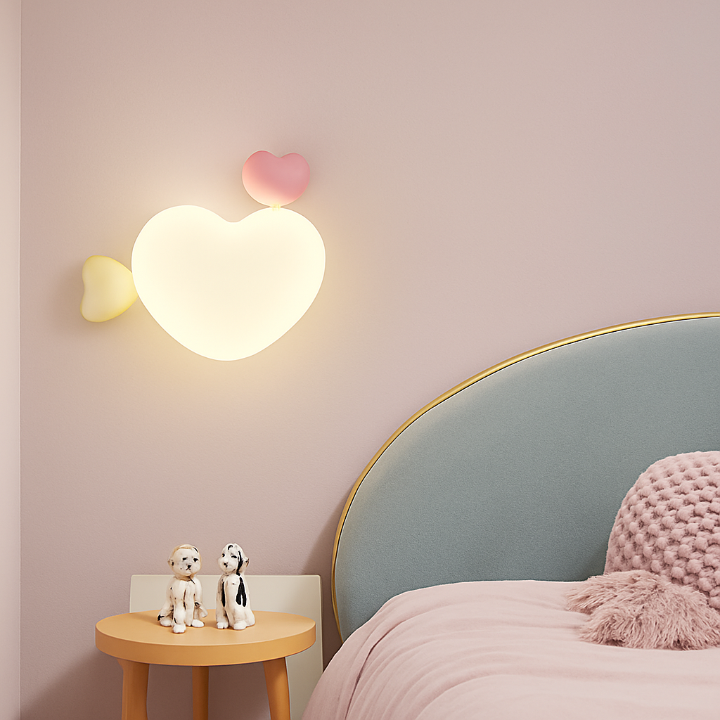 applique murale créatives pour enfants en forme de couronne et cœur - vue 3 sur 12
