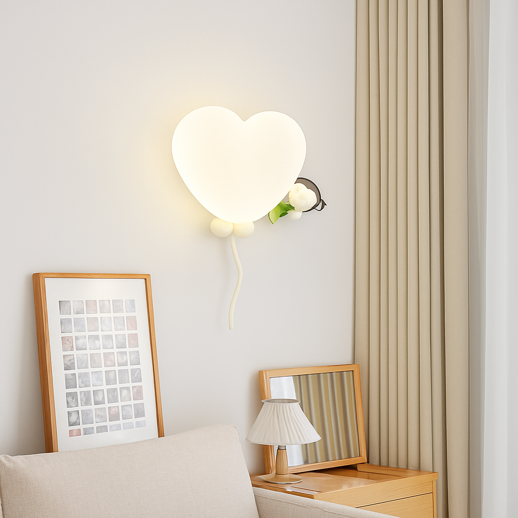 applique murale créatives pour enfants en forme de couronne et cœur - vue 5 sur 12
