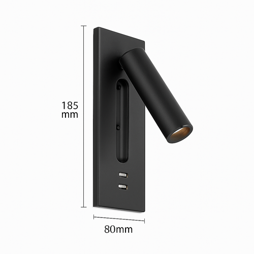 applique murale d'intérieur haute qualité avec chargeur usb - vue 10 sur 12