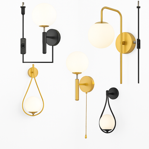 Applique murale d'intérieur moderne nordique avec interrupteur