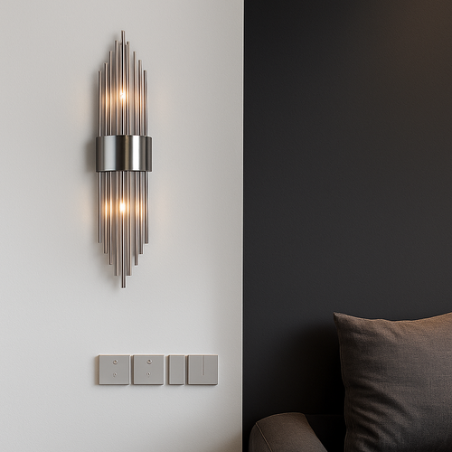 Applique murale de luxe LED moderne en or