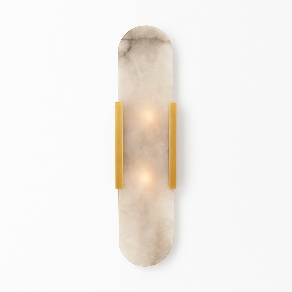 Applique murale design cylindrique effet marbre Aïda - vue 6 sur 9