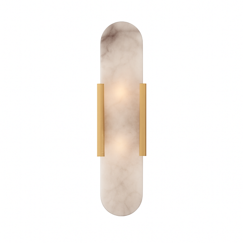 Applique murale design cylindrique effet marbre Aïda