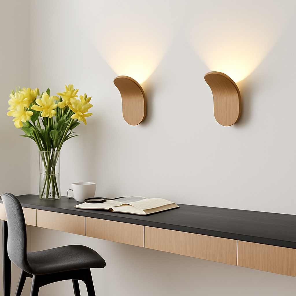 Applique murale design à LED avec abat-jour courbé en métal style Wake - vue 4 sur 16