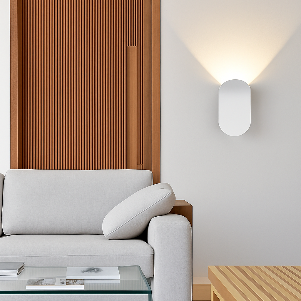 Applique murale design à LED avec abat-jour courbé en métal style Wake - vue 5 sur 16