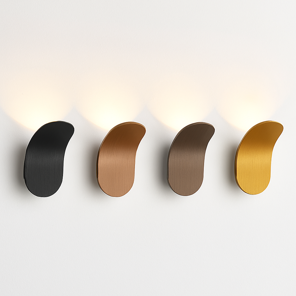 Applique murale design à LED avec abat-jour courbé en métal style Wake - vue 6 sur 16