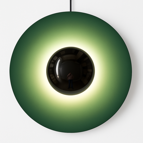 Applique murale design à LED en disque coloré métal style Porch Luxury - vue 4 sur 5