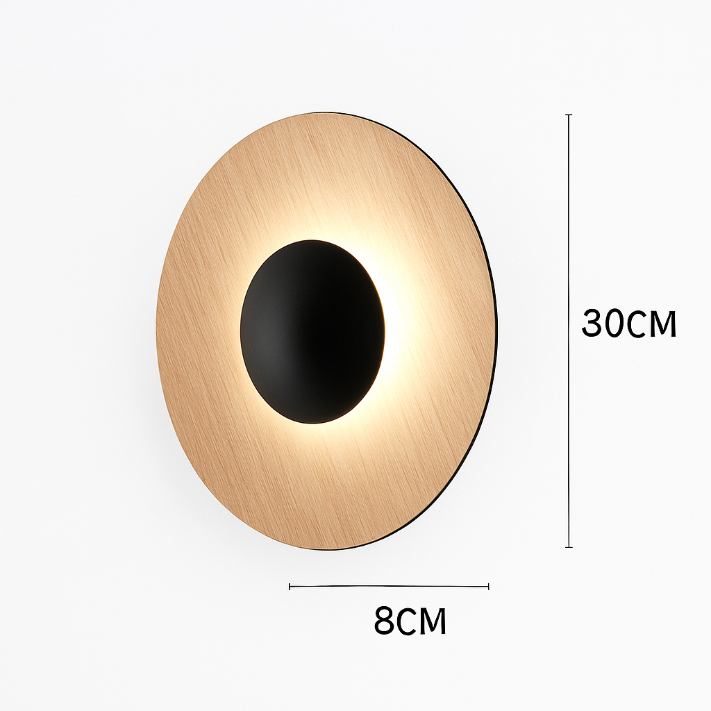 Applique murale design LED en forme de disque style shiny - vue 8 sur 11