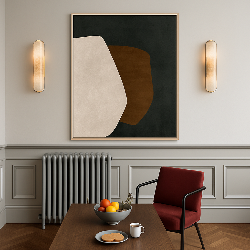 Applique murale design LED en marbre arrondi style Shining - vue 4 sur 8