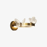 Applique murale design LED en métal rond Papillon
