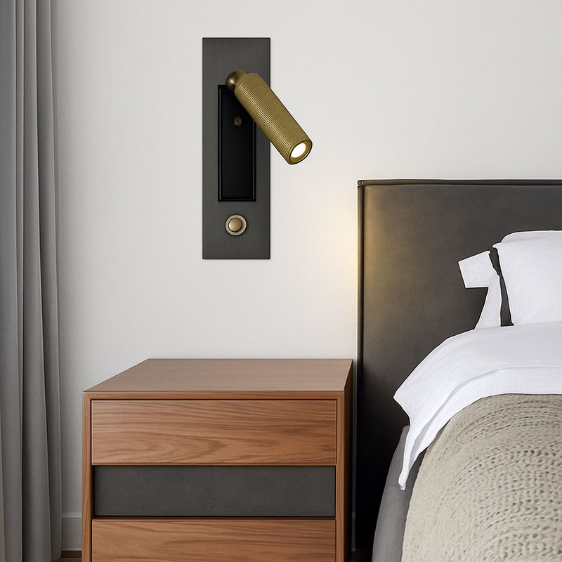 Applique murale design liseuse LED carré Reading