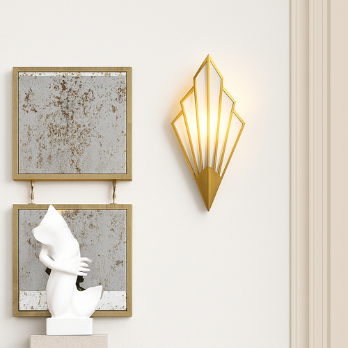 Applique murale design triangulaire LED en métal coloré - vue 6 sur 8
