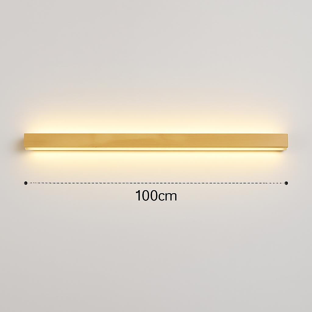applique murale en bois massif style minimaliste pour décoration intérieure