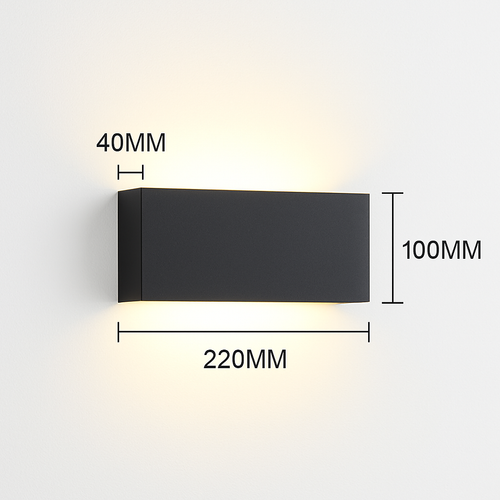 applique murale en brique dorée pour intérieur moderne éclairage led - vue 9 sur 9