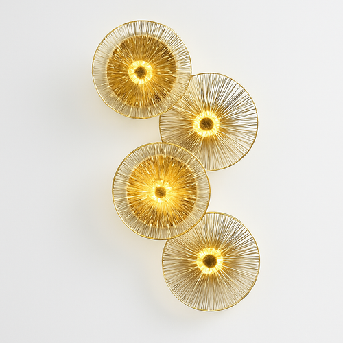 applique murale en cristal design moderne pour intérieur décoratif