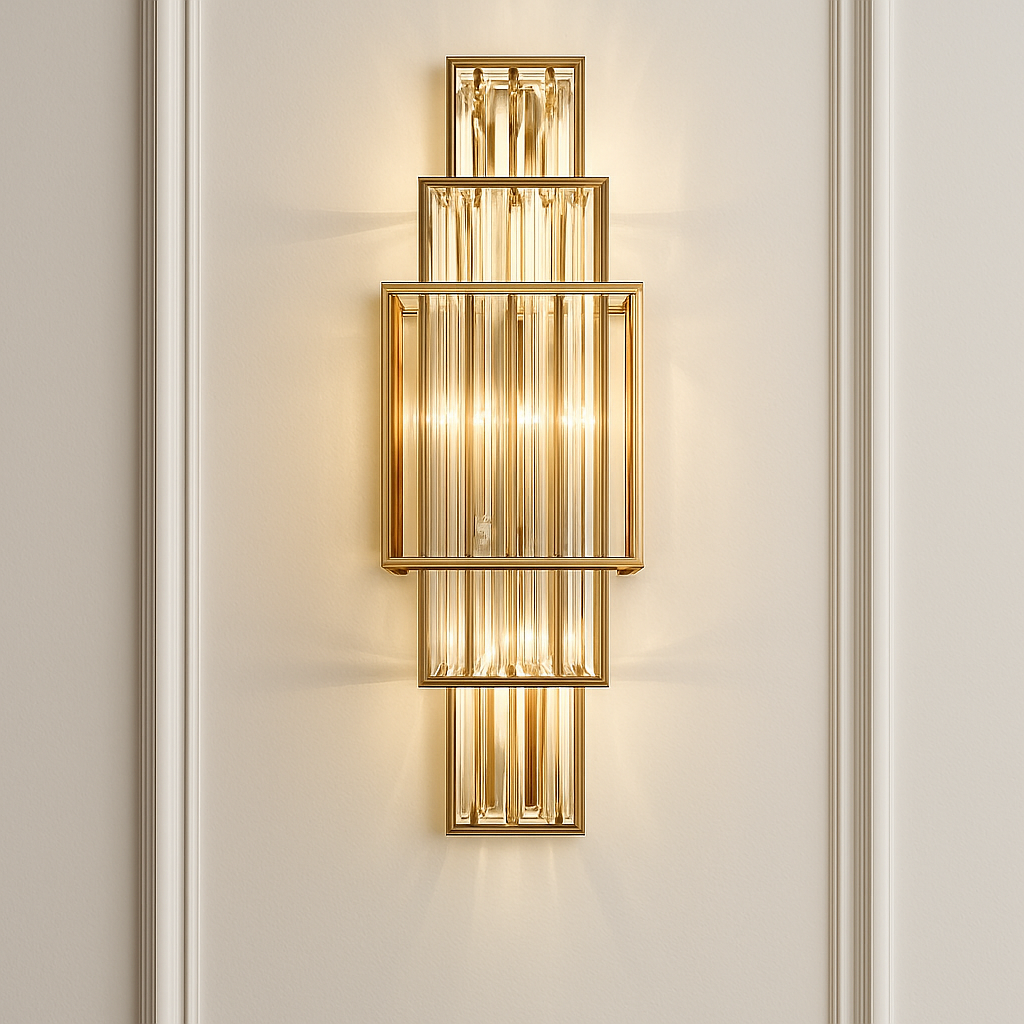 applique murale en cristal design pour décoration intérieure élégante - vue 5 sur 7