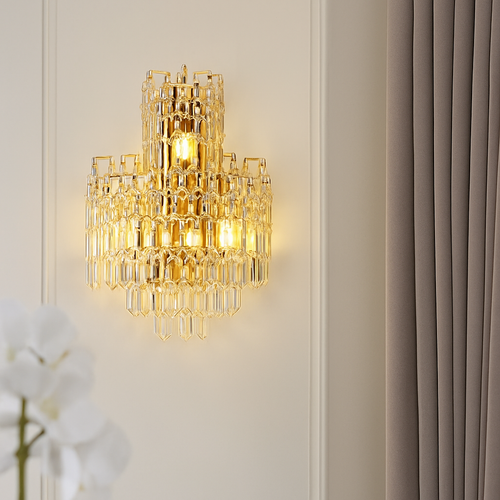 applique murale en cristal moderne pour décoration intérieure élégante - vue 2 sur 10