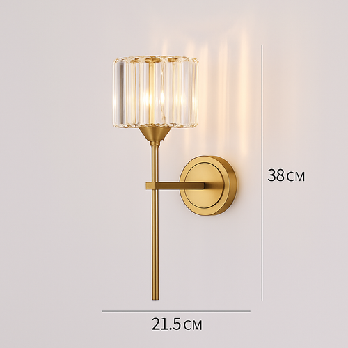 applique murale en cristal moderne pour décoration intérieure élégante - vue 14 sur 14