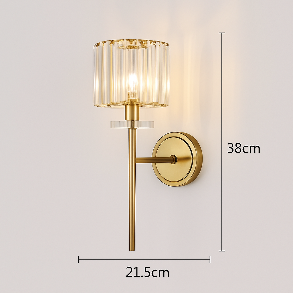 applique murale en cristal moderne pour décoration intérieure élégante - vue 14 sur 14