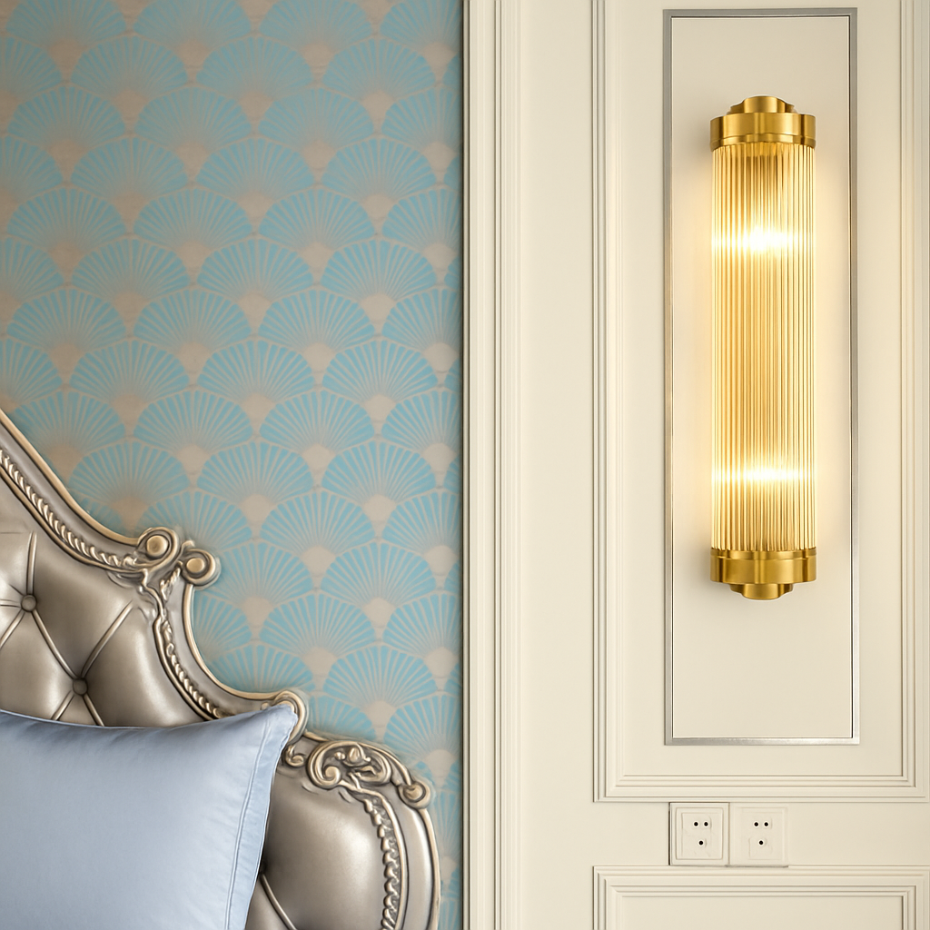 Applique murale en cristal modernes pour salon applique de chevet luminaires Luminaire chambre allée décoration verre or éclairage - vue 7 sur 8