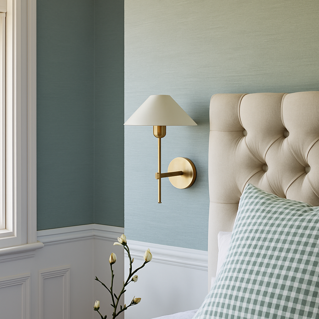 applique murale en tissu style américain design moderne pour éclairage intérieur - vue 3 sur 8