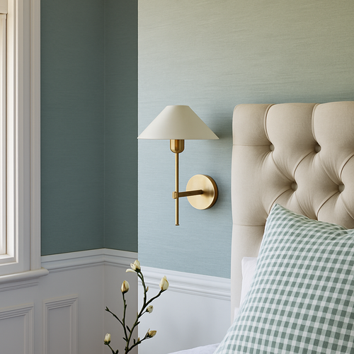applique murale en tissu style américain design moderne pour éclairage intérieur - vue 4 sur 8