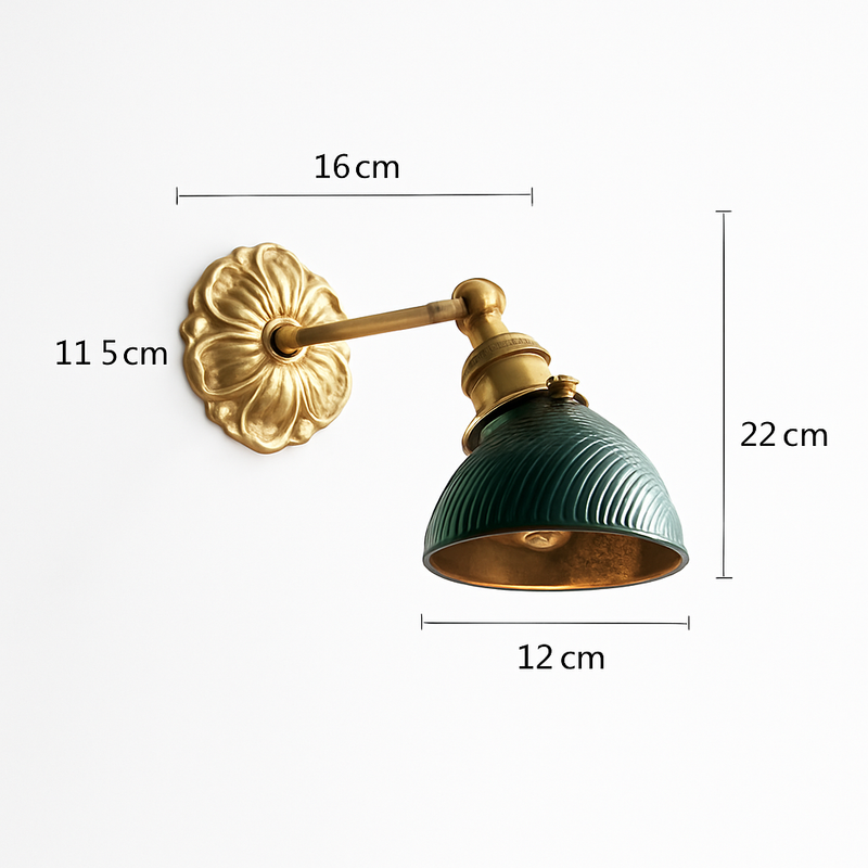 Abat-jour globe en verre de rechange Marron clair D13cm - Maison