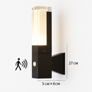 applique murale extérieure en aluminium avec capteur pir étanche minimaliste