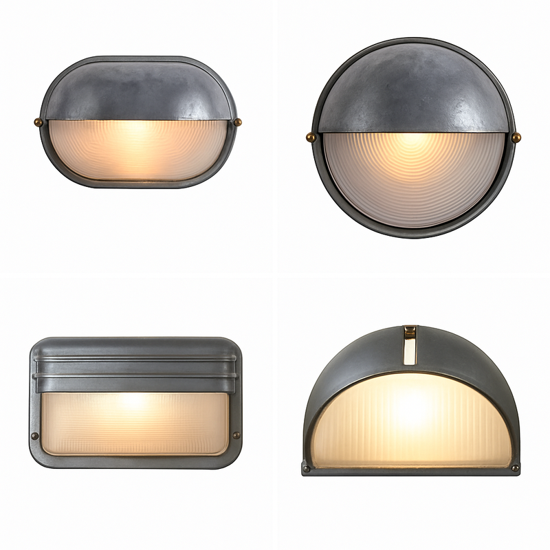 applique murale extérieure style industriel rétro en aluminium