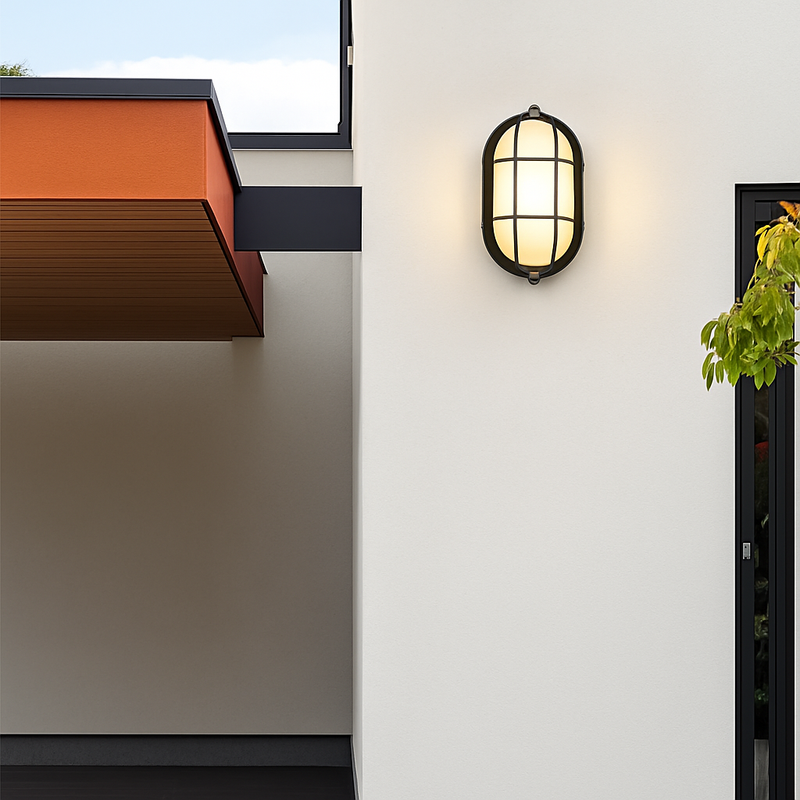 applique murale extérieure style industriel rétro en aluminium