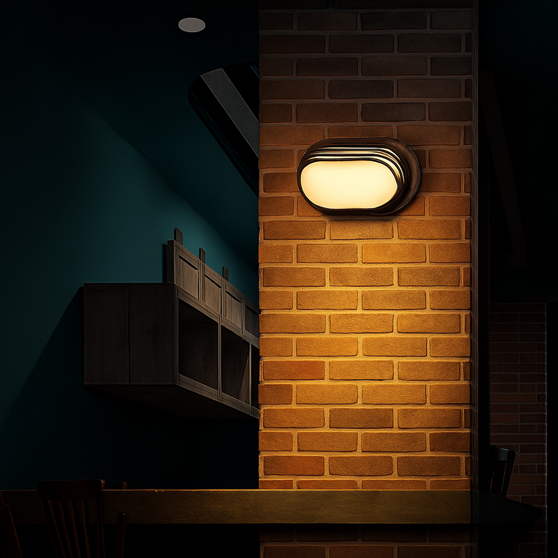 applique murale extérieure style industriel rétro en aluminium