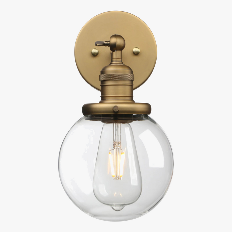 Applique murale Kobe en céramique avec globe en verre, terre bleue, 34 cm IP20 | Mullan Lighting Applique murale Kobe en céramique avec globe en verre, terre bleue, 34 cm IP20 | Mullan Lighting