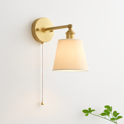 applique murale japonaise en céramique luminaire nordique en laiton