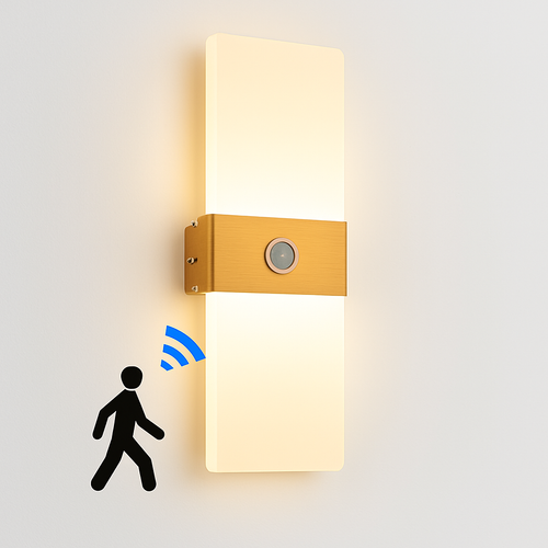 applique murale led avec détecteur de mouvement pour éclairage intérieur