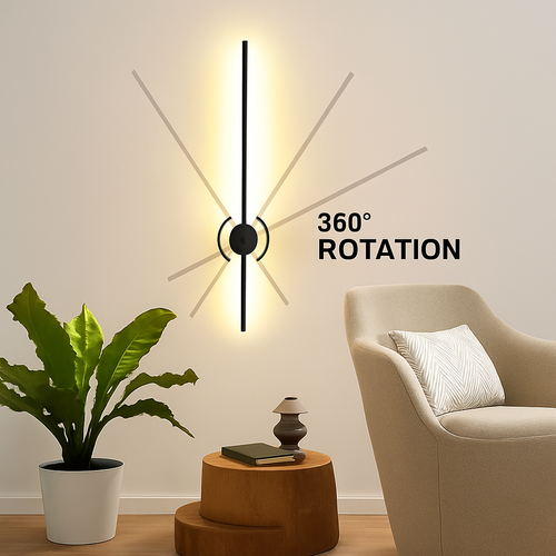 applique murale à led avec télécommande et variateur moderne - vue 2 sur 18