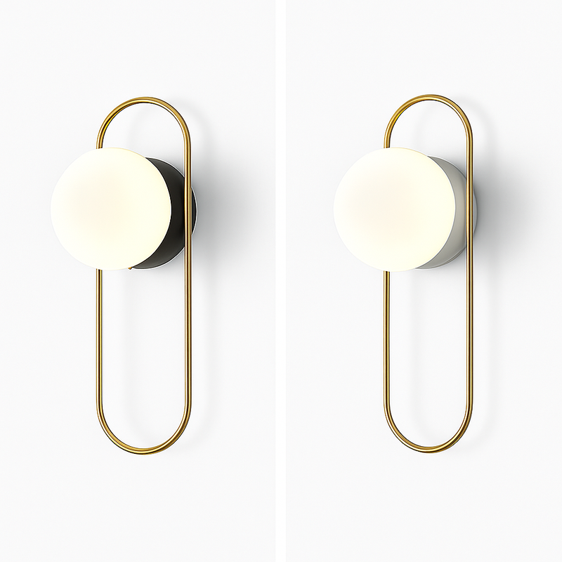 Applique murale LED boule de verre nordique pour salon intérieur chambre à coucher luminaire mural LED avec applique murale ampoule 7w G9 pour la maison