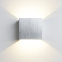 applique murale led carrées en aluminium pour décoration artistique