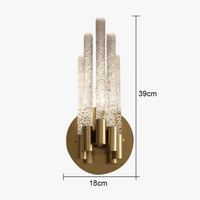 Ampoule led cuivre cristal moderne minimaliste