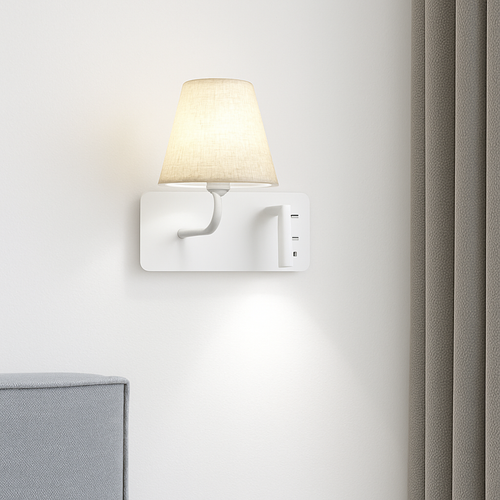 Applique murale LED d'intérieur moderne USB