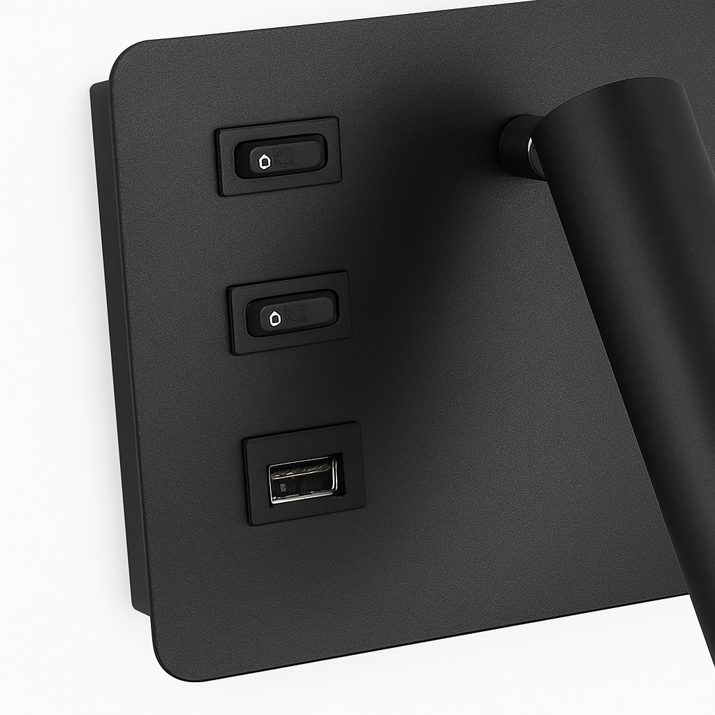 Applique murale LED d'intérieur moderne USB - vue 6 sur 10