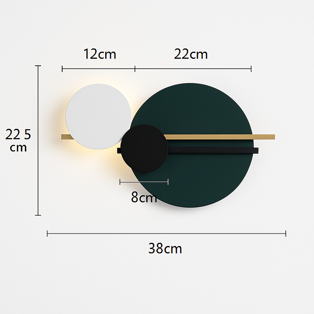 applique murale led design en métal pour décoration moderne - vue 11 sur 23