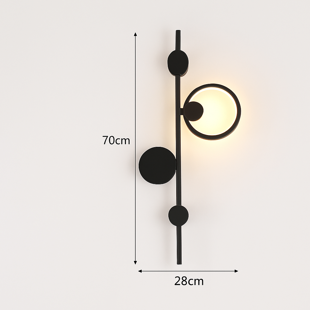 applique murale led design en métal pour décoration moderne - vue 12 sur 23