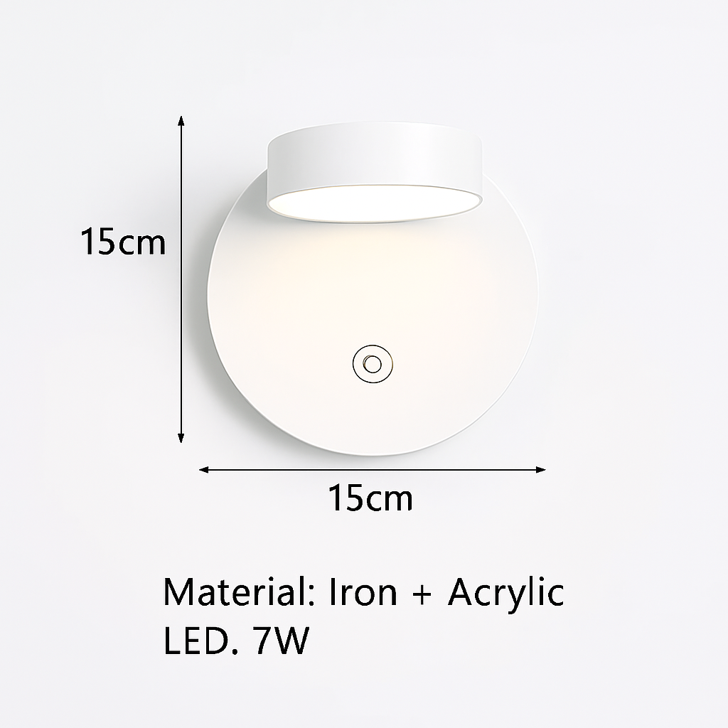 applique murale led design en métal pour décoration moderne - vue 14 sur 23