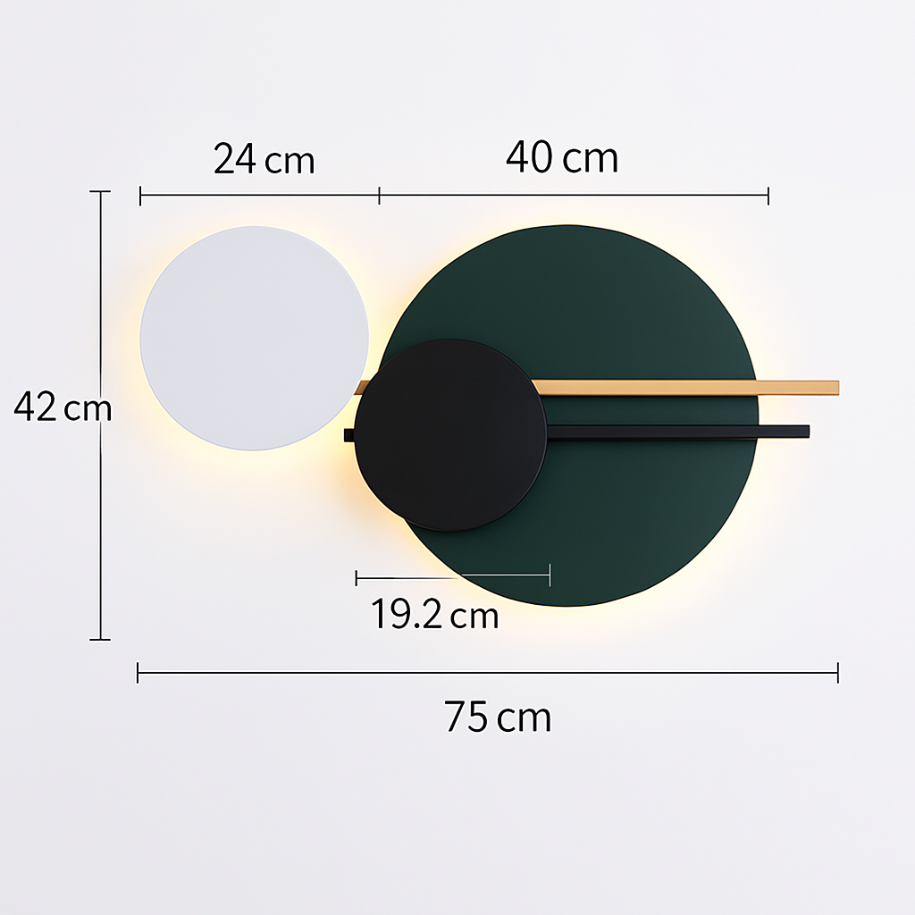 applique murale led design en métal pour décoration moderne - vue 16 sur 23