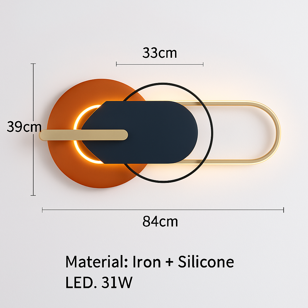 applique murale led design en métal pour décoration moderne - vue 19 sur 23