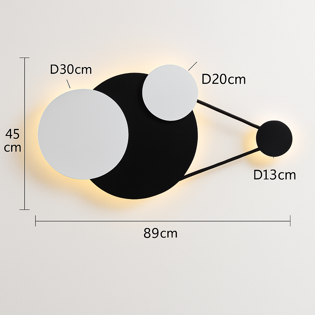 applique murale led design en métal pour décoration moderne - vue 20 sur 23