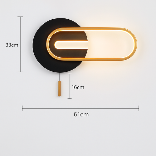applique murale led design en métal pour décoration moderne - vue 22 sur 23