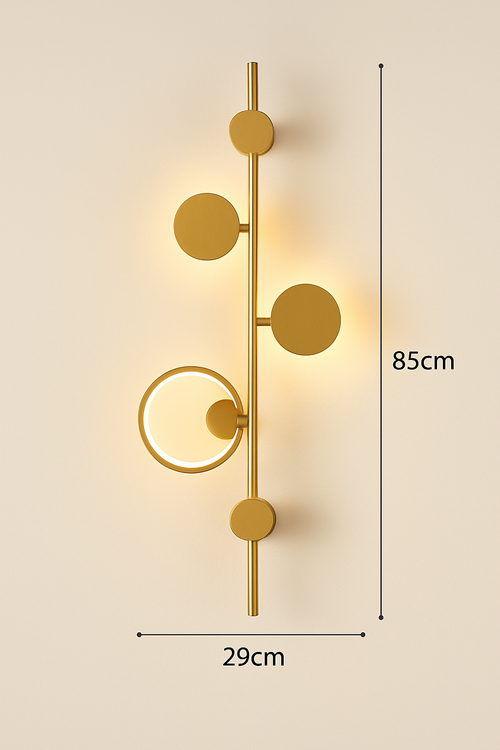 applique murale led design en métal pour décoration moderne - vue 24 sur 23