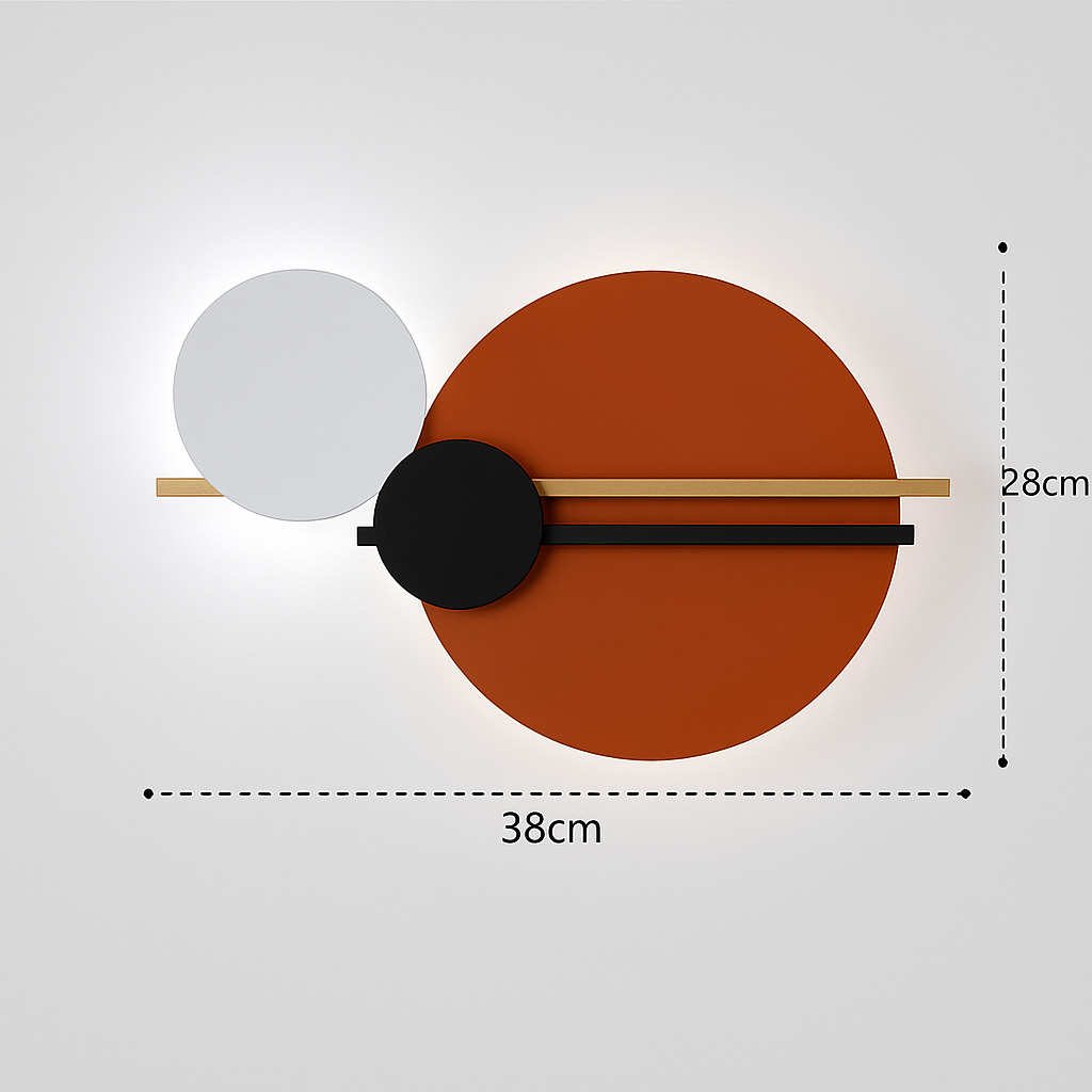 applique murale led design en métal pour décoration moderne - vue 9 sur 23