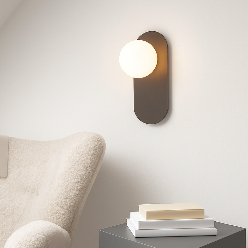 Applique murale LED dorée nordique avec ampoule G9 9w